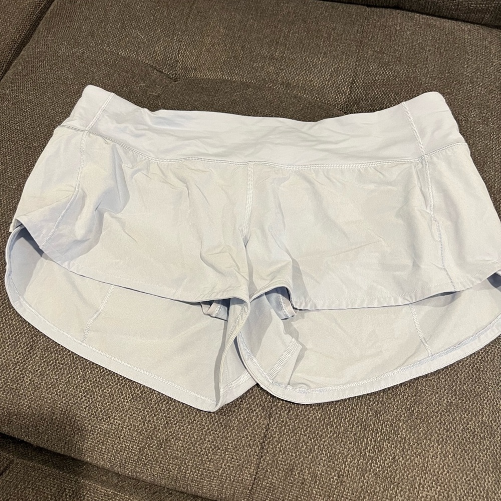 Lululemon shorts baby blue size 8